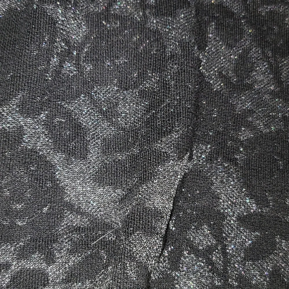 Express Sparkle Silver Bell Puff Sleeve Top - Picture 2 of 2